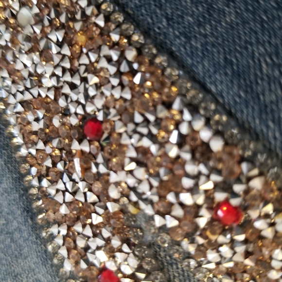 Size 14 LOVE Embroidered jeans - Picture 7 of 13
